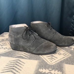 Toms wedge ankle boots